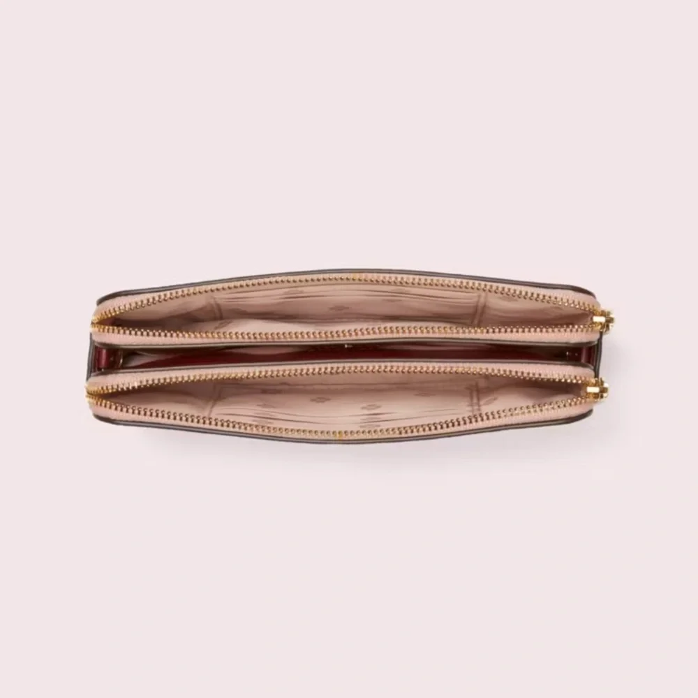 KATE SPADE Margaux Leopard Haircalf Small DoubleZip Convertible Crossbody
🚫strap - Picture 7 of 9